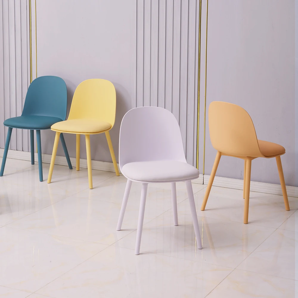 Silla Lily de Plástico para Cocina, Cafetería, Diseño de Interiores