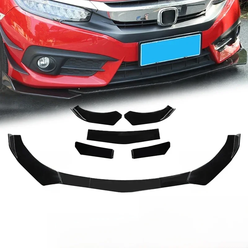5szt Uniwersalny przedni zderzak samochodowy Separator zderzaka Zestaw karoserii Separator wargi kaczki Do BMW Do Benz Do Volkswagen Do Honda — zdjęcie 2