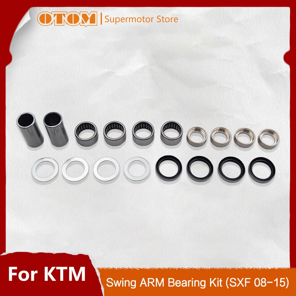 

OTOM Motorcycle Swing Arm Repair Maintenance Kit Bearing Oil Seal Bushing Washer Shaft Ring Liner Tube For KTM SXF XCF EXC 08-15