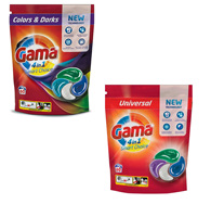 MIX German washing capsules DE GAMA 4in1 Smart universal and color 2x 60 PCs