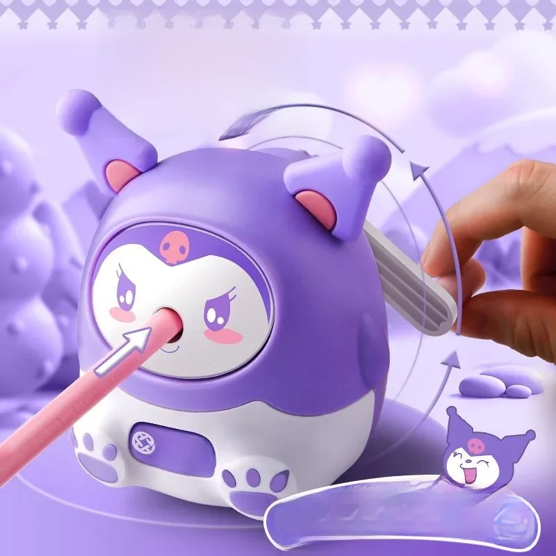 Taille-crayon à main automatique pour les élèves du primaire, Sanurgente, Cinnamoroll mignon, Kuromi, Anime Cartoon, Style Kawaii, Nouveau