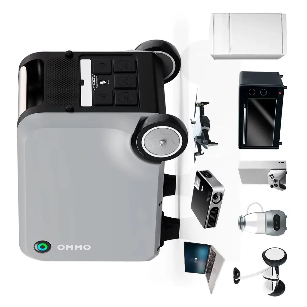 Expandable Power Station with 2400W Output and Scalable Capacity