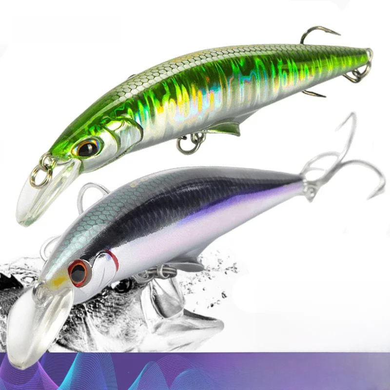 Neue 45g 120mm Elritze sinkenden Angel köder Hartplastik Forellen köder Kunst köder Pesca Wobbler