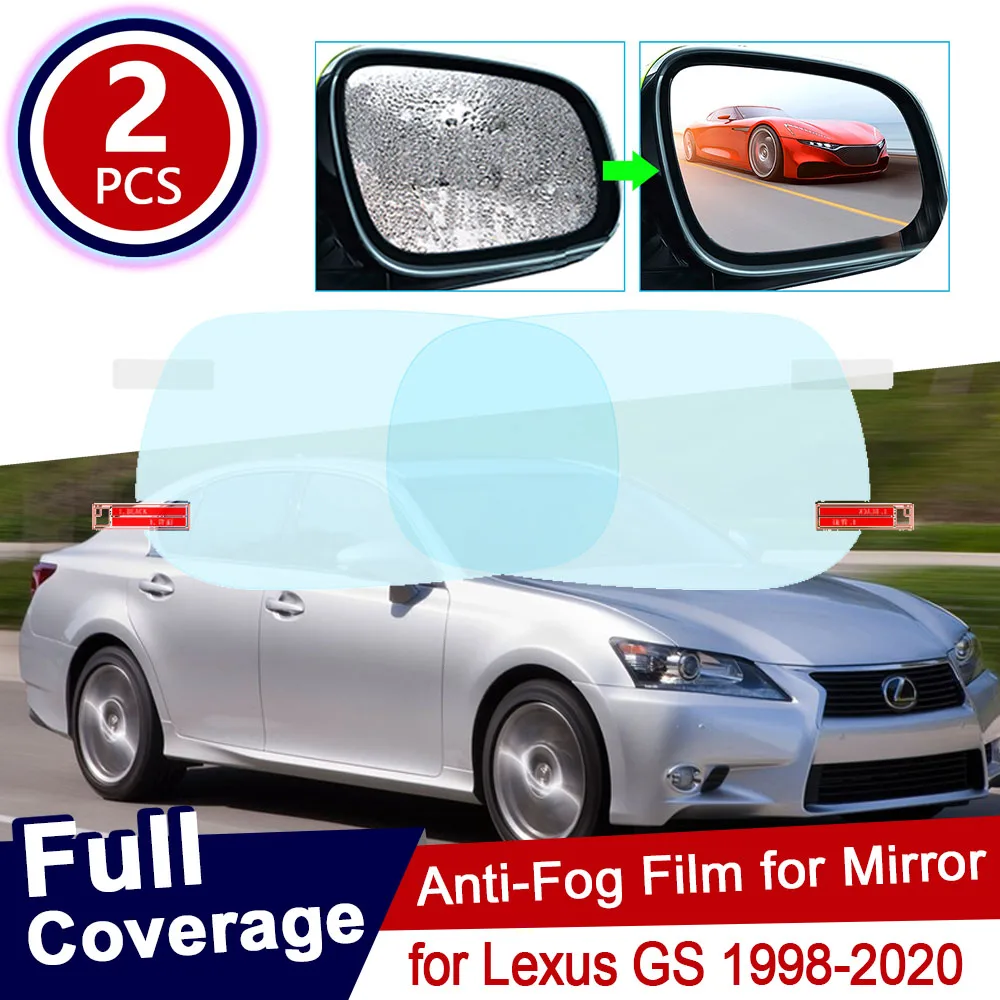 for Lexus GS 1998-2020 GS300 GS400 GS430 GS450h GS200t Rearview Mirror Protective Anti Fog Films Accessories Waterproof F Sport