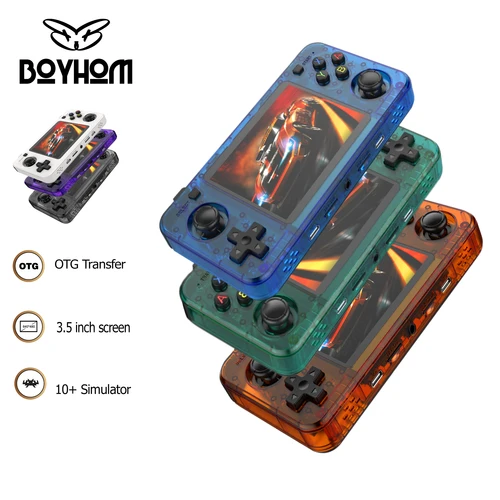 Imagen 1 del producto 128G 20000 + juegos R36H consola de juegos portátil retro, consola horizontal con 2 joysticks, batería de 3000 mAh 3,5 pulgadas IPS 64G 15000+