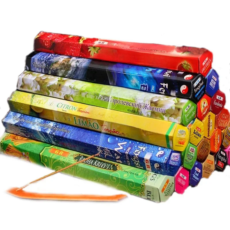 Artracyse 20 bâtons d'encens en bois de santal indien, pour maison, chambre à coucher, toilettes, salle de bains, bois d'agar, ligne d'encens tibétain, parfum durable