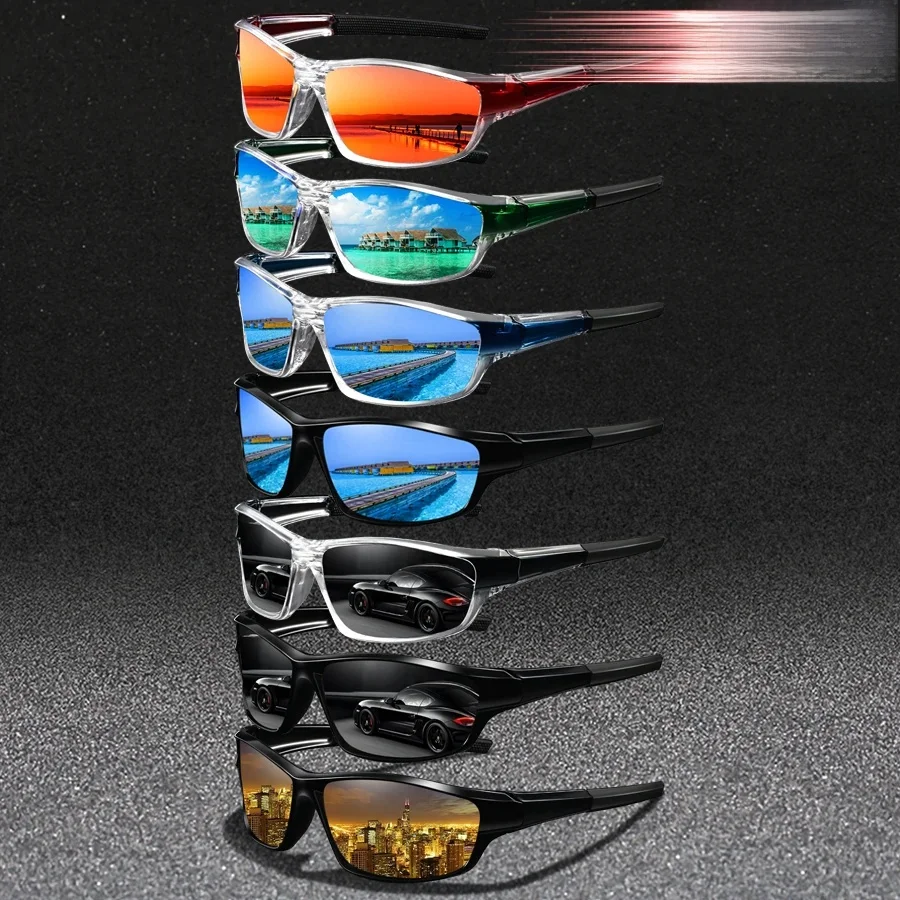 AliExpress AOOYOWEILY 7 PCS Fashion Vintage Clear Cycling Sports Sunglasses Men Women Running Mountaineering Sport Man Retro Sun Glasses UV400 Eyewear