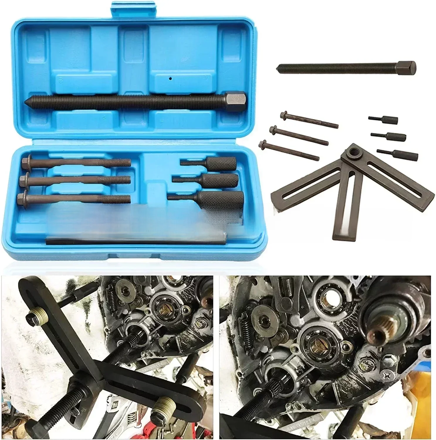 Séparateur de vilebrequin de moto, dissolvant de vilebrequin, clé d'extraction, outil de réparation de boîte de vitesses, outil de retrait