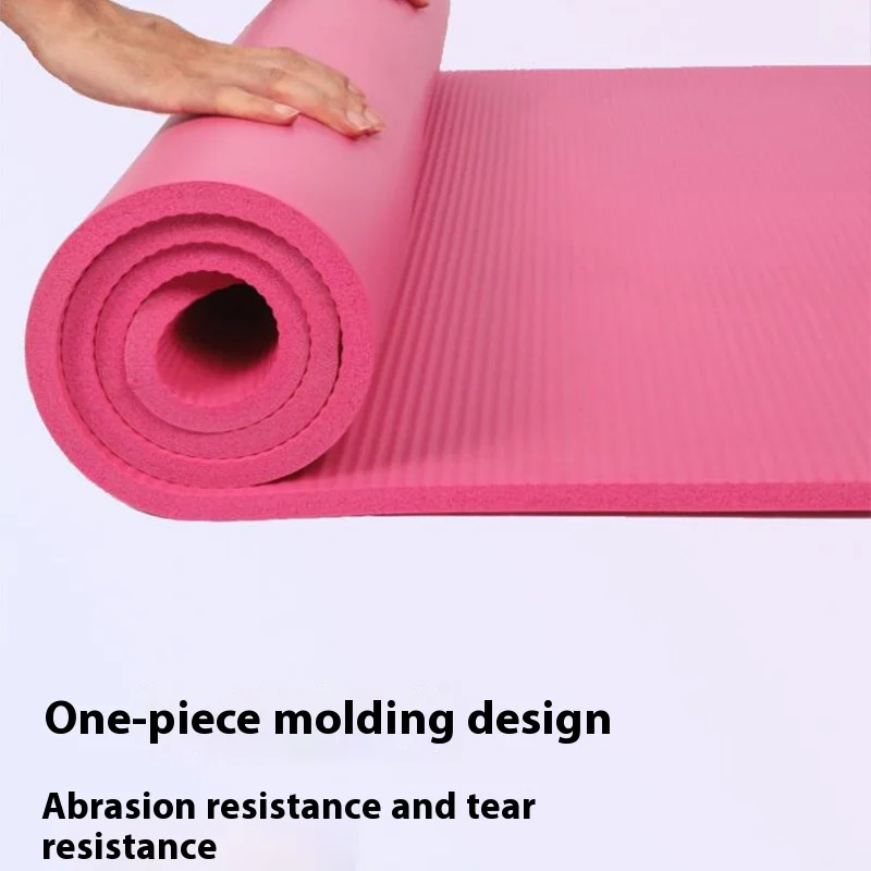 Hoge Dichtheid Anti-Traan Oefening Yoga Mat Met Draagriem, Meerdere Kleuren, Home Fitness Vloermat