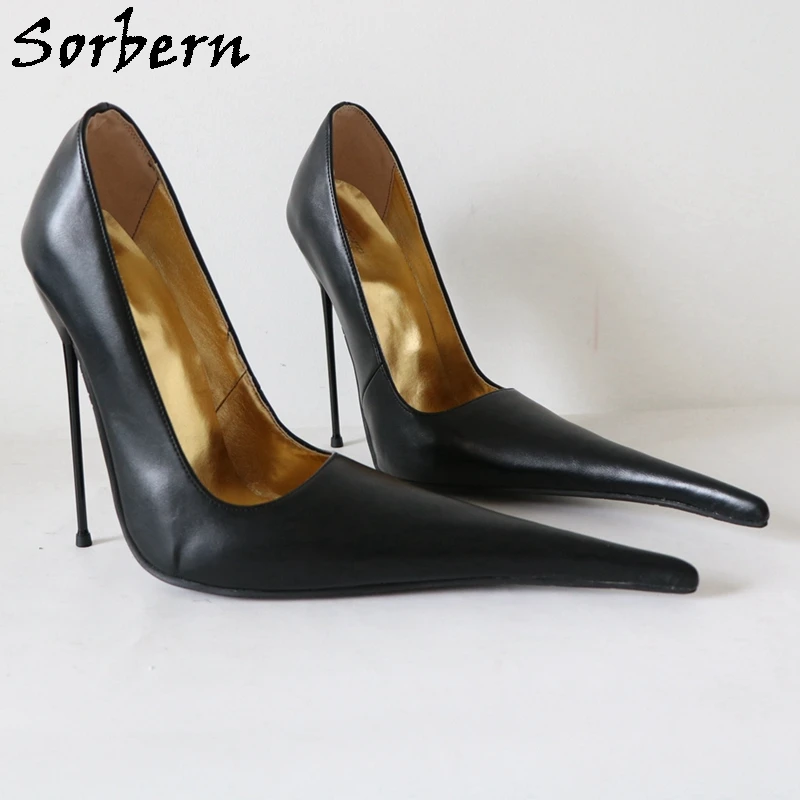 Sorbern 16cm Fetish Sissy Boy Pump Shoes Italy Style Pointed Toe Women Shoes Pumps Slip On Party Heels Drag Queen Custom