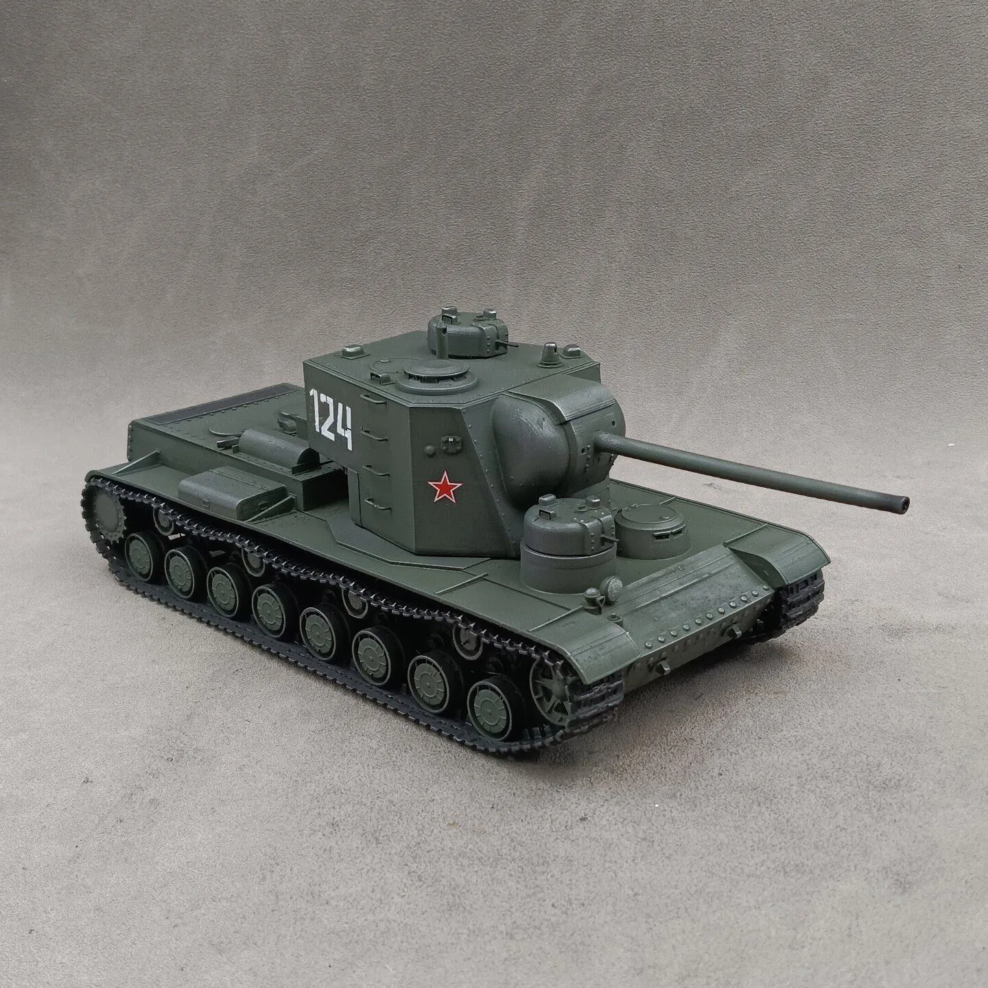1/35 Soviet KV-5 tank , SLA printing hand-colored finished model decorative ornament