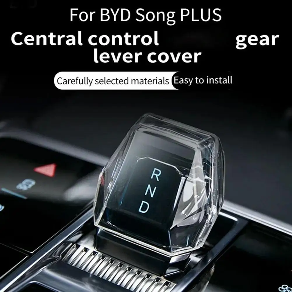 

Center Console Gear Shift Cover For BYD Song Plus Crystal Lever Car Gear Shift Knob Interior Styling Accessories Clear Cover