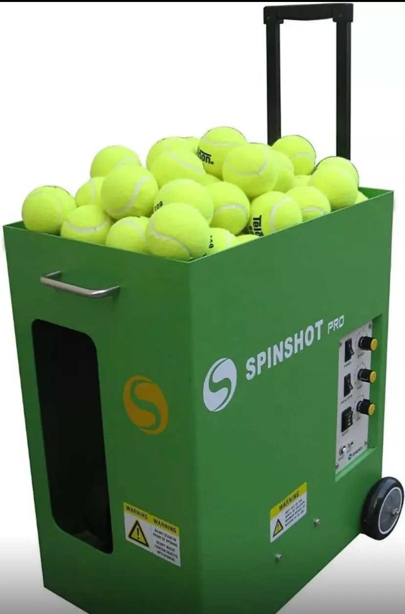 SPINSHOT PRO-máquina de pelota de tenis, el mejor modelo para fácil uso, caja abierta para jugador, descuento de verano