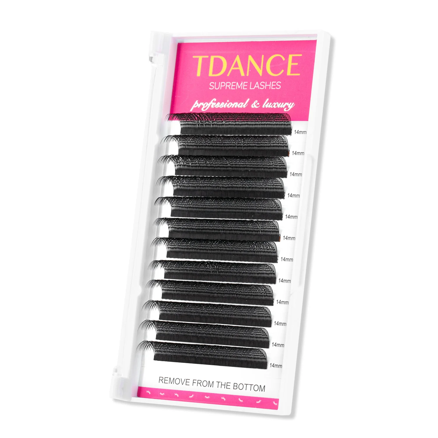 TDANCE U-Form YY Wimpernverlängerung Premium PBT C D 8–15 mm Mix natürliche weiche DIY vorgefertigte Fächerwimpern Wispy falsche Wimpern – Detail 9