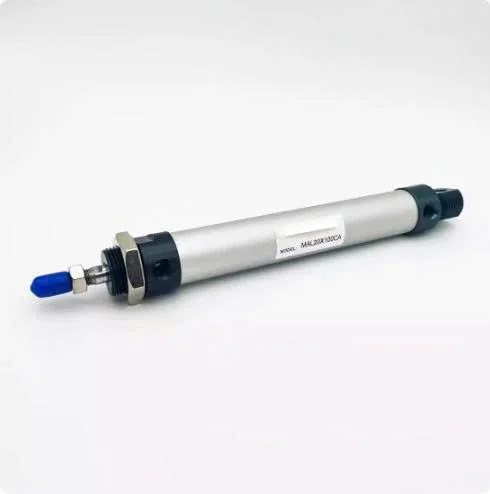 Type MA20 Series Mini Pneumatic Cylinder Double Acting Aluminum Alloy Air Cylinder 20mm Bore 25-300mm Stroke with Bearing