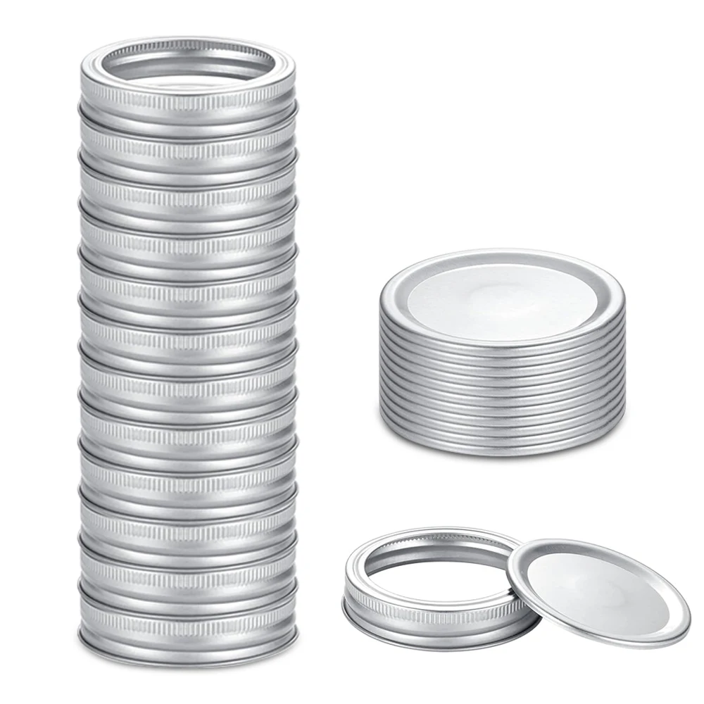 Wide Mouth Jar Lids, Canning Lids, Canning Lids Regular Mouth, 70mm Ball Jar Lids, Reusable Leakproof Jar Rings, Regular Mouth.