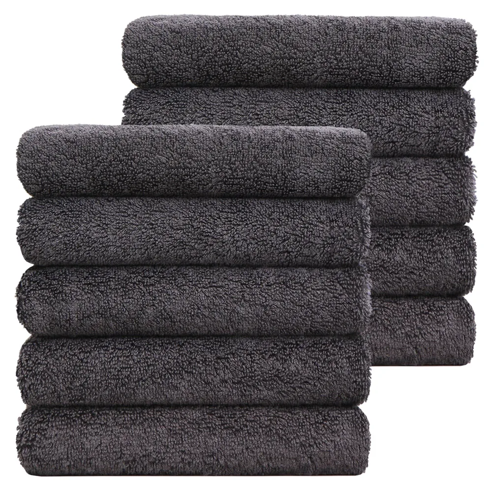 Cotton Living Snake Bhuyan 180g cotton yarn 100% hotel towel, 5 sheets/10 sheets of dark gray, shower towel, soft towel Hotel Bathroom Shower Towels