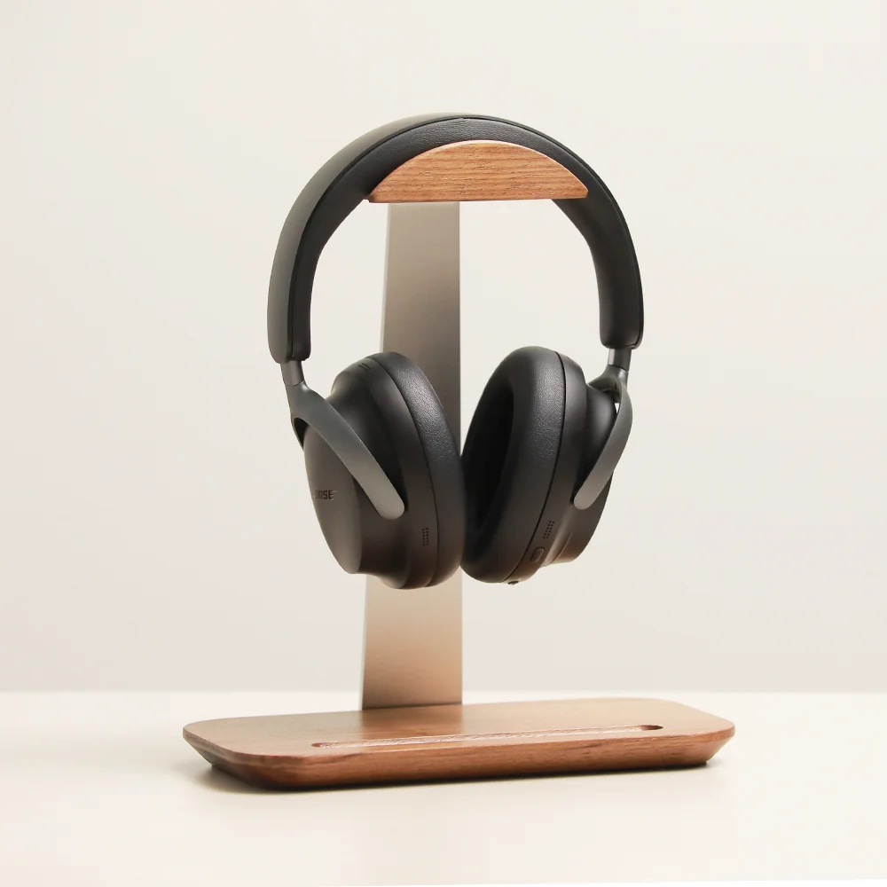 Home & Co soporte de madera para auriculares, soporte para auriculares, colgador para juegos