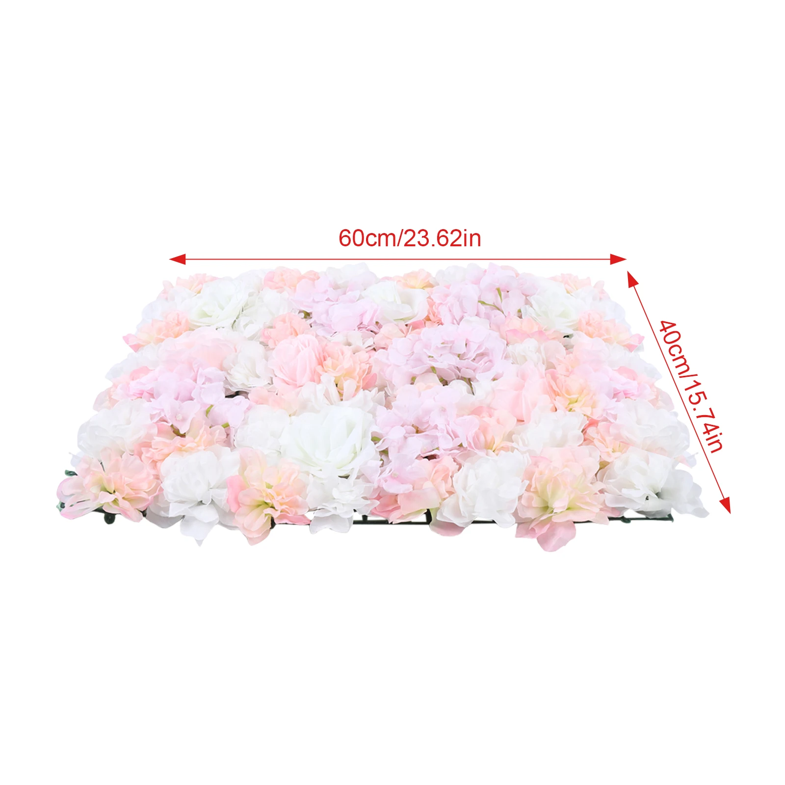 20 Stück Blumen-Wandhintergrund für Hochzeit, 15,74 x 23,62 Zoll, florale Rose, Wandpaneele, Party-Event-Hintergrund, Brautparty-Dekorationen – Detail 4