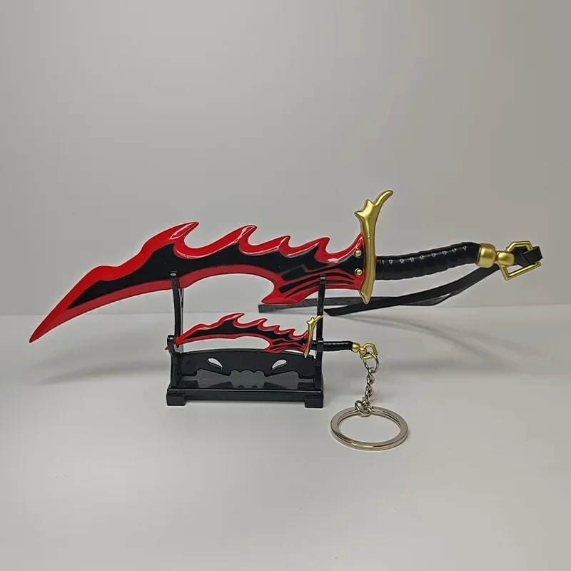 Anime Solo nivellement crocs jouet épée porte-clés chevalier tueur métal Durable porte-clés Cheng Xiaoyu arme modèle cadeaux pour amis