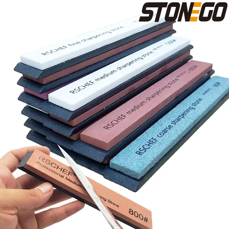 STONEGO Knife Sharpener Sharpening Professional Stone Fixed Grinding Stone Whetstone Water For Kitchen Tool