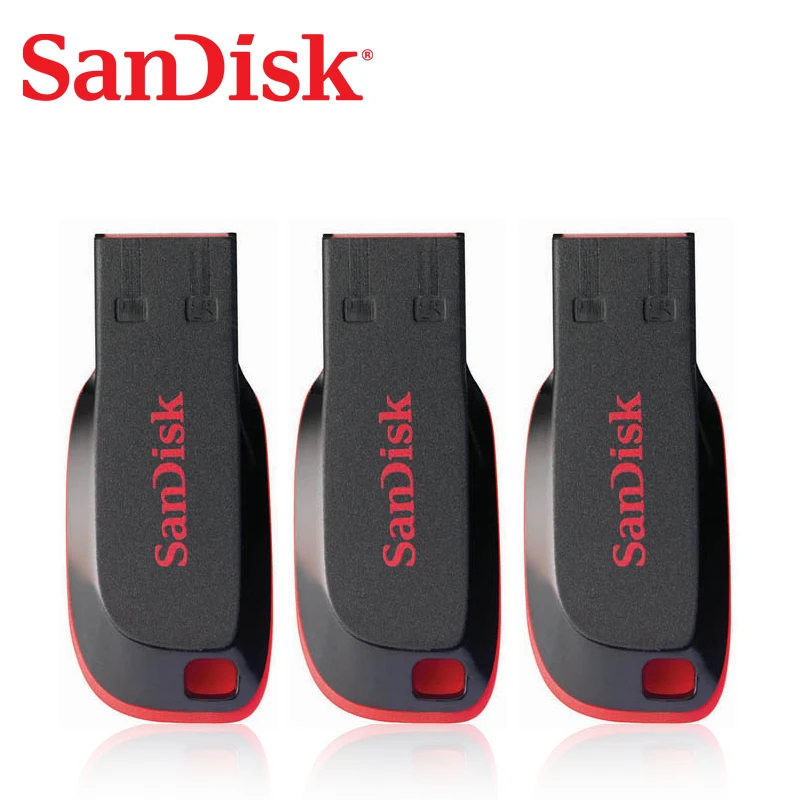 SanDisk Original CZ50 USB 2.0 Student Flash Drive128GB 64GB 32GB 16gb office Pen Drive Flash Drive High Quality Storage Device