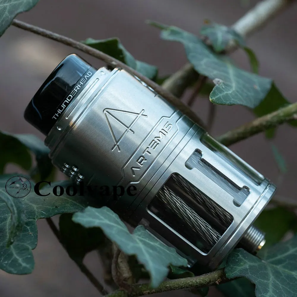 

Authentic ThunderHead Creations Artemis II TC RDTA Rebuildable Dripping Tank Vape Atomizer Bottom Fill 5.5ml, 25mm Diameter Dual