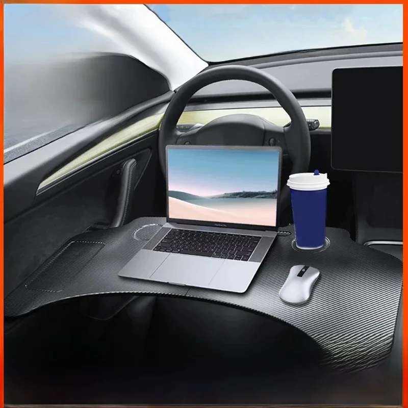 Plateau de volant pour ordinateur Portable Tesla Model Y Juniper 2025 modèle 3 /Y 2017 – 2023, bureau alimentaire, Table de bureau Portable, accessoires de voiture