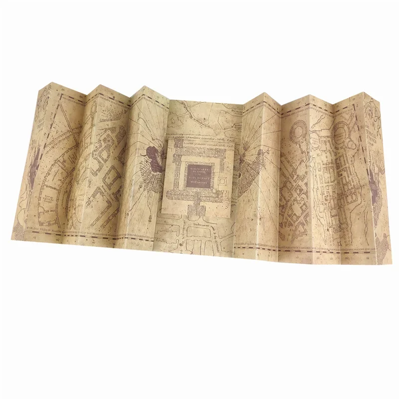 Harried – école de magie, la carte du monde des maraudeurs, potter, billet de Cosplay, lettre d'admission de l'école de Poudlard, jouet cadeau