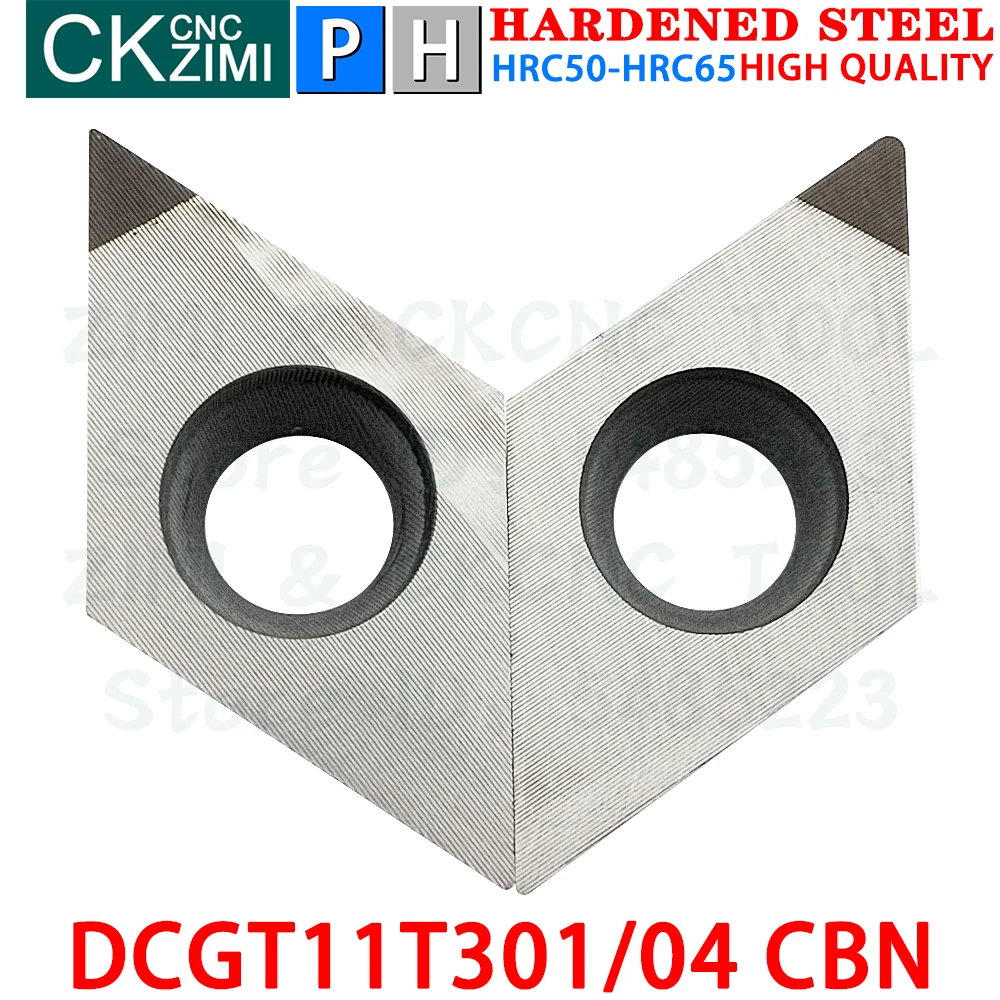DCGT11T301 CBN DCGT11T304 CBN نيتريد البورون يدرج أدوات إدراج التدوير أدوات مخرطة قطع المعادن باستخدام الحاسب الآلي DCGT 11T3 للصلب المقوى