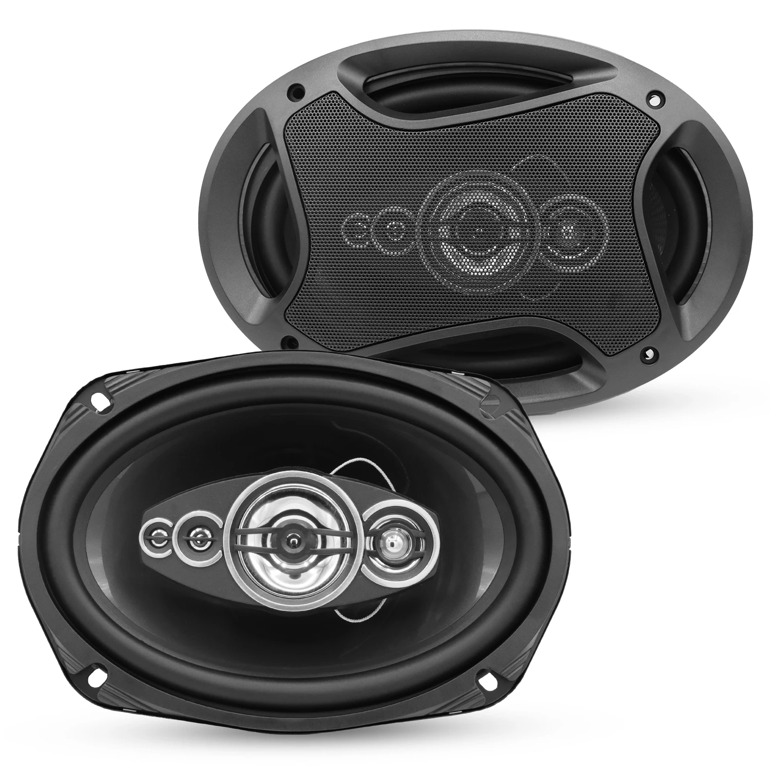 

5 Core 6x9 Car Speaker 800W 4Ohm 4 Way Coaxial Speaker w Super Tweeter Universal Fit for Vehicle CS 69 4W