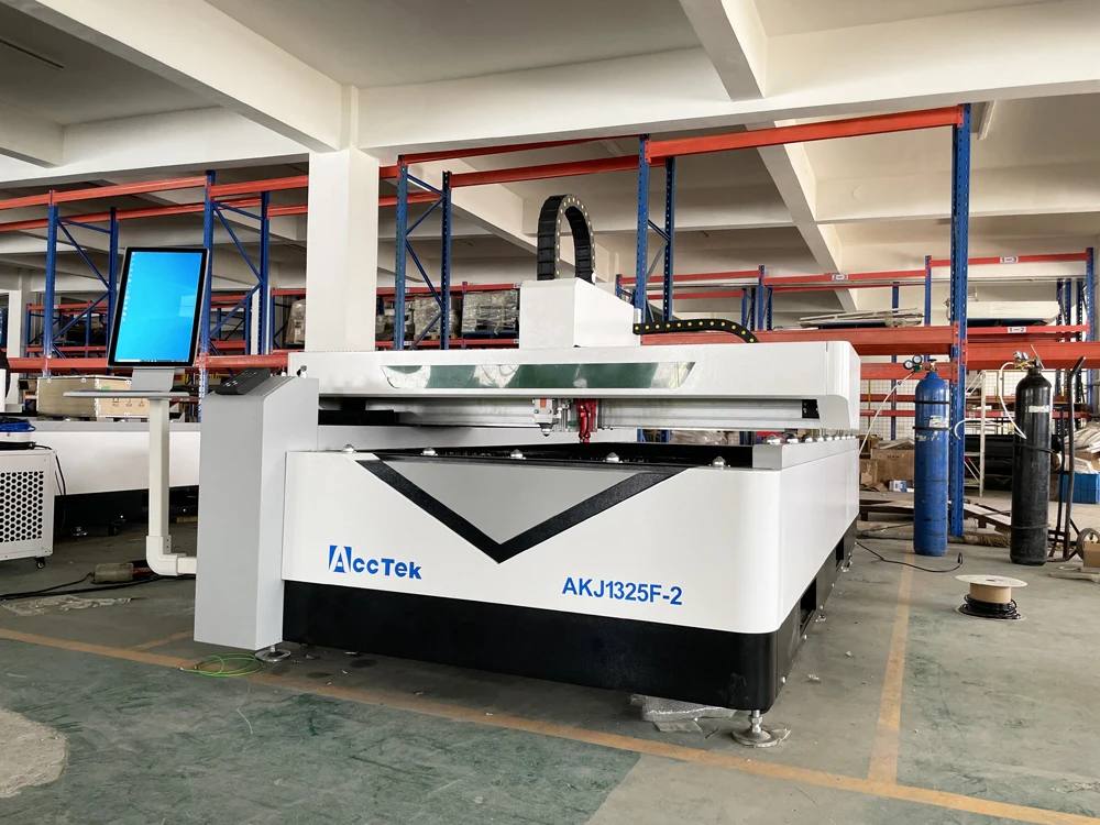 AccTek – Machine de découpe Laser de haute précision, pour l'acier, le bois, Fiber combinée co2, Cnc, 1000w 1325