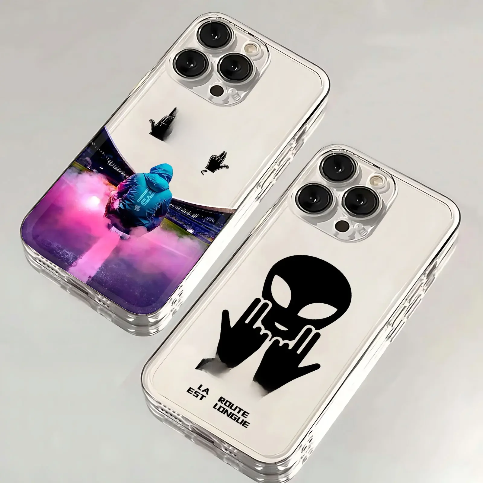 JuL C'est Pas Des Lol Coque de Téléphone Transparente, Coque pour iPhone 16 15 14 13 12 11 Mini Pro Max X Poly XSMax 7 8 Plus SE20