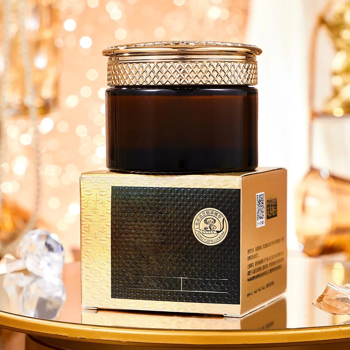 Kuge Cordyceps Lingzhi correcteur Lady Cream, crème visage claire, hydratante et hydratante