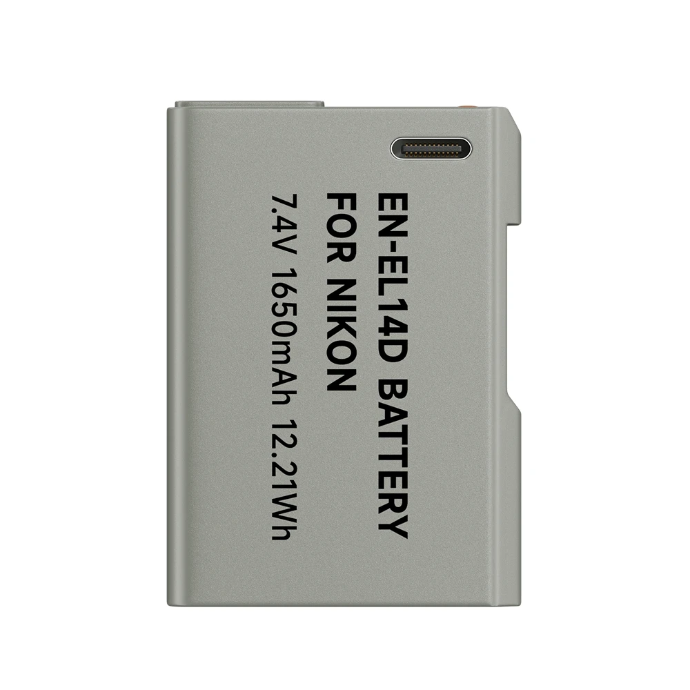 PALO EN-EL14 EN-EL14a ENEL14 EN EL14 EL14a Battery With TYPE-C USB Inport for Nikon D3100 D3200 D3300 D5100 D5200 D5300 P700