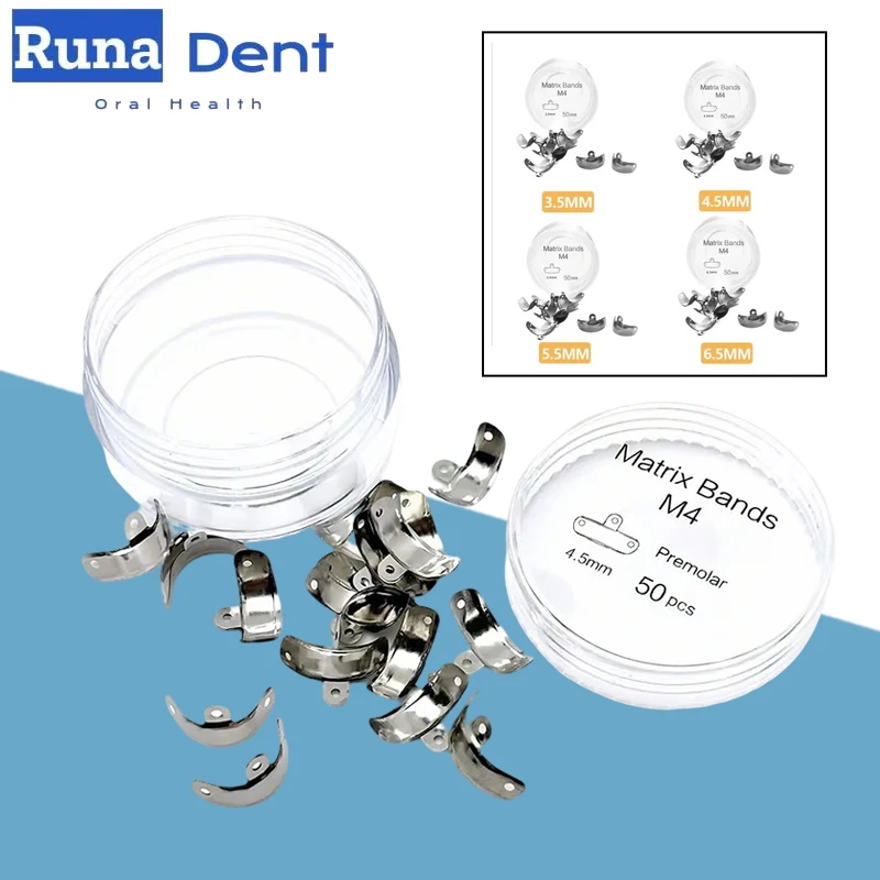 Dental Matrix Band Sectional Contoured Metal Matrix for Molar Restoration High Hardness & Elasticity