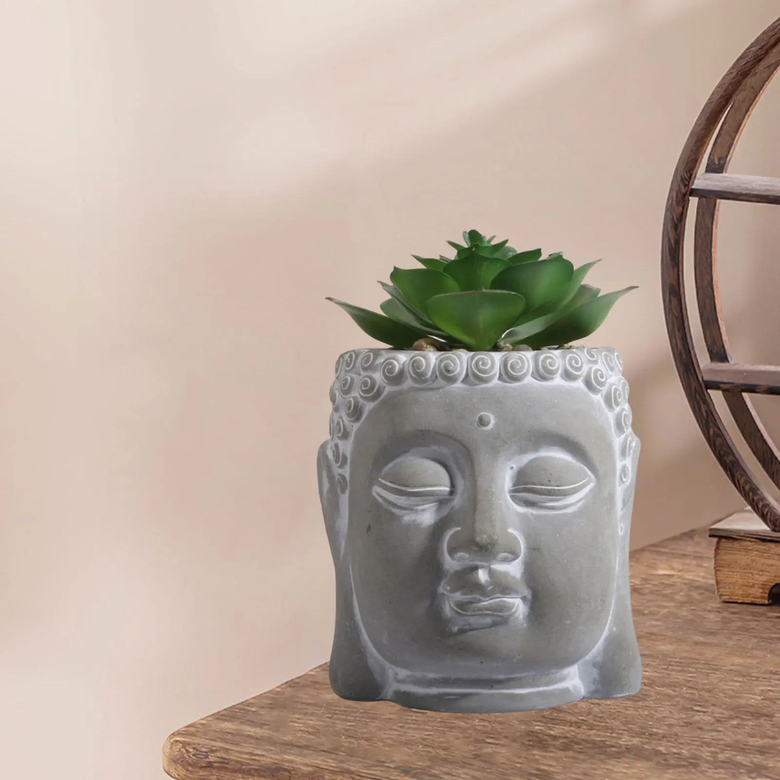 Buddha Head Flower Pot Bud Vase Planters Decors Sculpture Plant Containers  for Table Centerpiece Home Office Desktop Kitchen - AliExpress 15