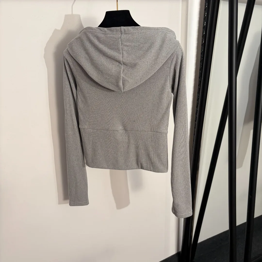 

Summer New Ladies Long Sleeve Hoodie Zipper Jacket Flared Trousers Sports Suit
