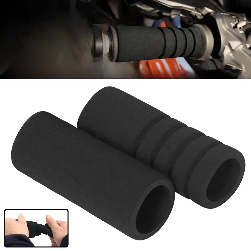 Motocicleta universal antiderrapante 7/8  22mm guiador apertos de mão esponja capa conforto