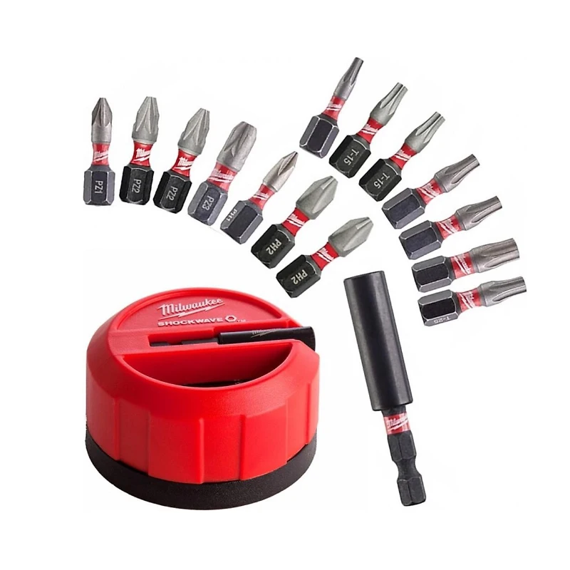 

Milwaukee 15 Piece Impact Duty Driver Bit Sets Screwdriver Drill Bits Attachment Accessories Professional Drillpro Instruments