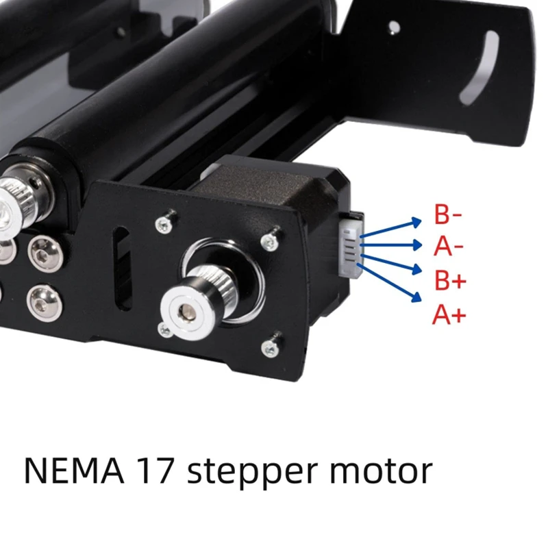 FoxAlienR42 Rotary Roller for Laser Engraving Cylindrical Objects, for Masuter Pro WM3020