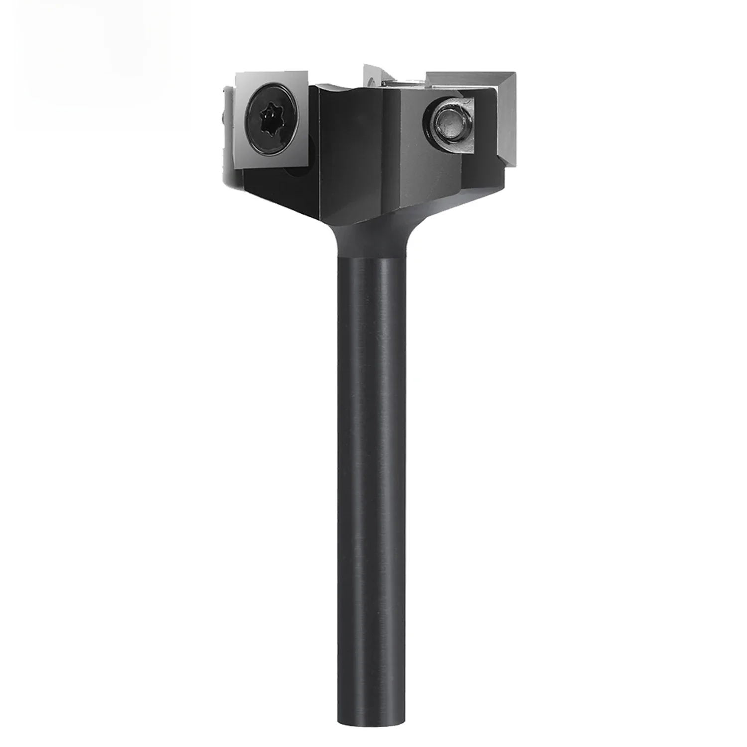 Dreanique 3-Flute Wood Planer Bit 35mm 60mm Cutting Diameter 8mm 12mm Shank Spoilboard Surfacing Router Bit Insert Carbide Slab