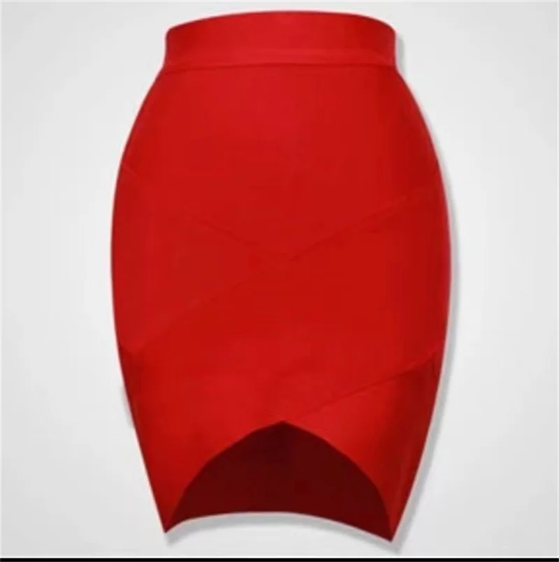 2024 Summer Women Hot selling red, black, white high waist hip wrapped mini skirt