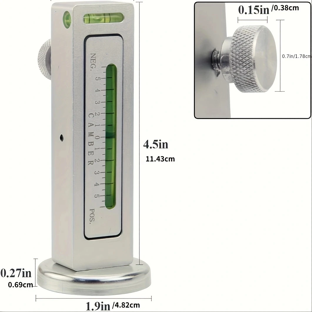 Universal Adjustable Magnetic Measuring Tool, Camber Caster Strut Wheel Alignment Tool for Car Tire Repair