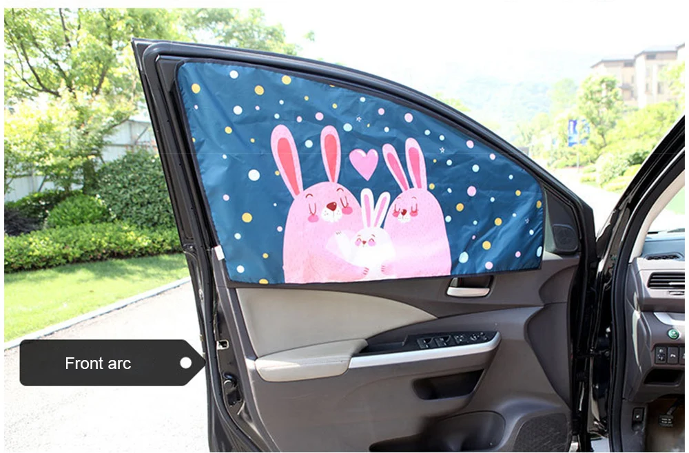 Magnetischer Vorhang im Auto Fenster Sonnenschutz Abdeckung Cartoon Universal Seitenfenster Sonnenschutz UV-Schutz für Kinder Baby Kinder – Detail 18