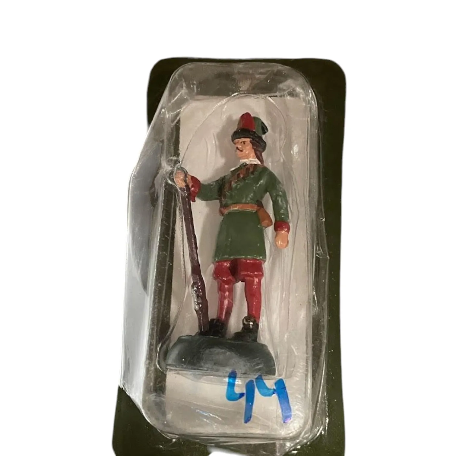 Almirall Palou #   44 figurines en plomb peintes à la main représentant un soldat, échelle 1:32, environ 5-6 cm, miniature, collection historique spécifique de la marque espagnole, sans emballage, emballage blister original pouvant être froissé, base