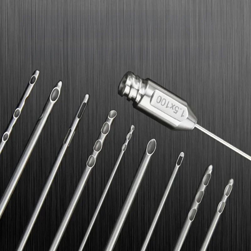 Zestaw do przeszczepu tłuszczu, kaniula do pobierania tłuszczu do komórek macierzystych, kaniula do liposukcji, igła do transferu tłuszczu, aspirator do użytku kosmetycznego — zdjęcie 2