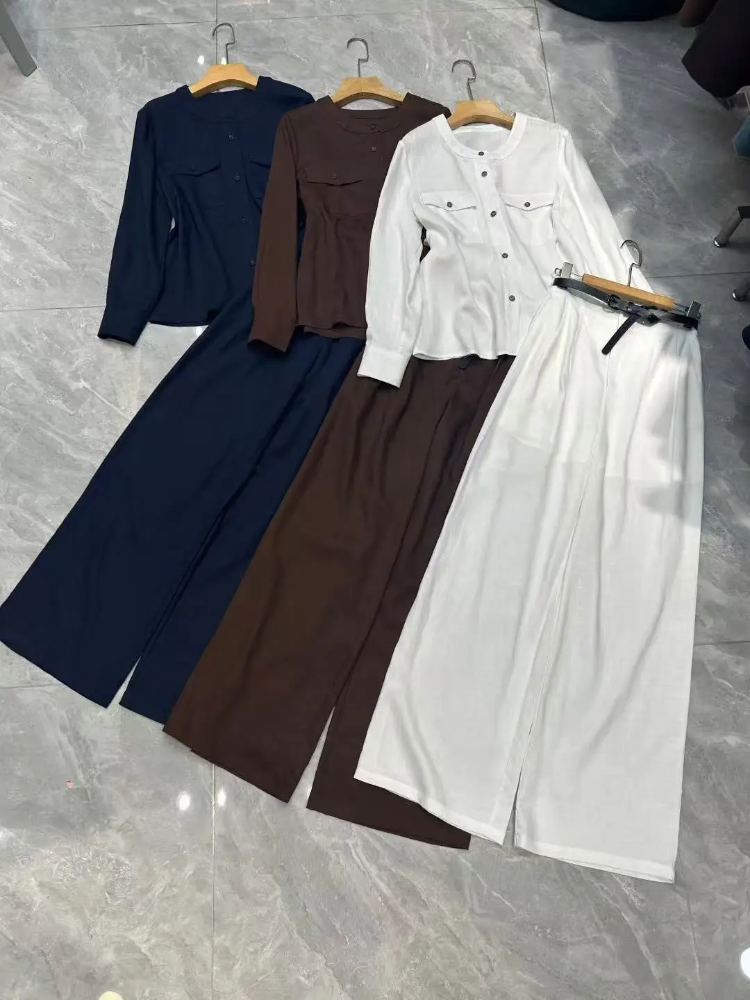 

Versatile casual elegant linen two-piece set