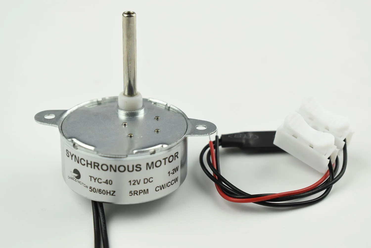 CHANCS TYC40 Synchronous Gear Motor DC 12V 5RPM CW/CCW Inner-screw Shaft Length 33m