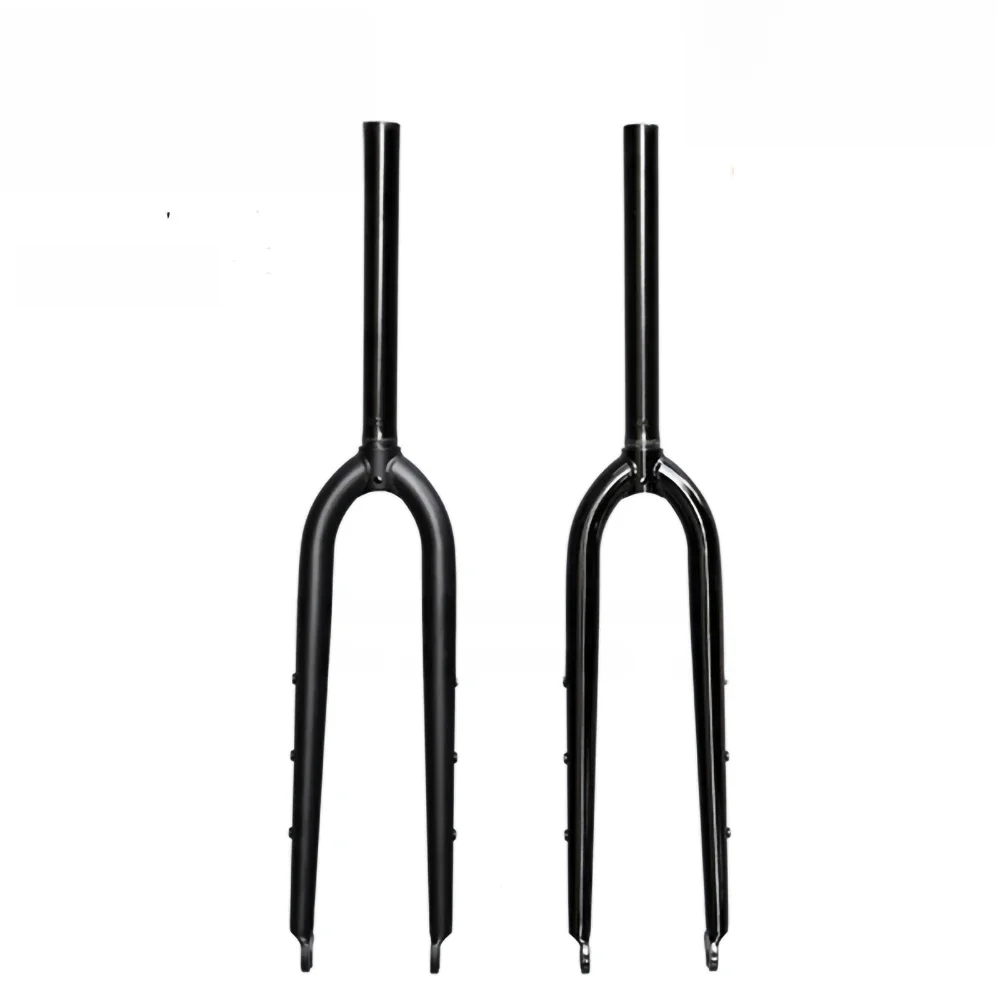 AliExpress NONE 26/27.5ER DARKROCK CM-5 Cr-Mo Steels Front Fork 28.6mm DISC and V Brake MTB Rigid Fork Mountain Bikes Parts Matt Glossy